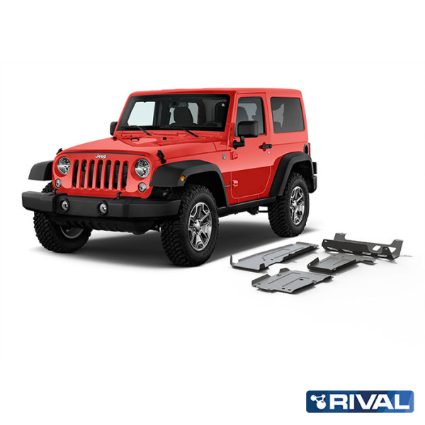 Skid Plates (Sets) Jeep Wrangler 2017-2021; 2 l. / gasoline; 3,6 l. / gasoline